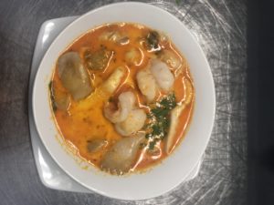 Tom Yum Gung - Garnelen, Austernpilze und Zitronengras - leicht scharf